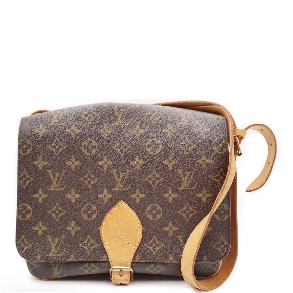 Vintage Louis Vuitton Cartouchiere GM Monogram Shoulder Bag